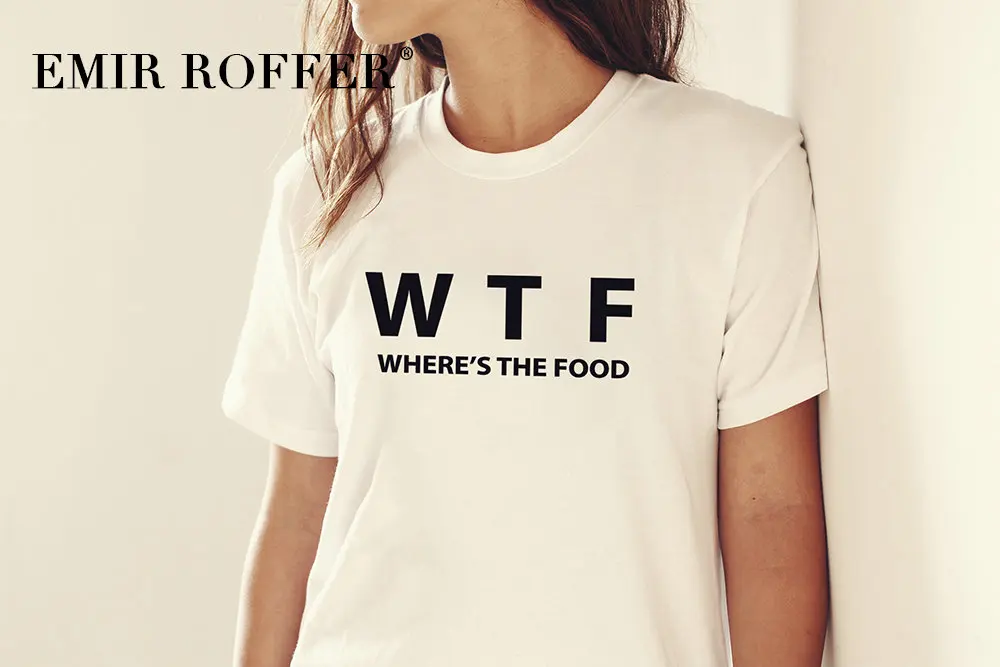 EMIR ROFFER WHERE'S THE Fair Забавные футболки женские модные черные летние базовые