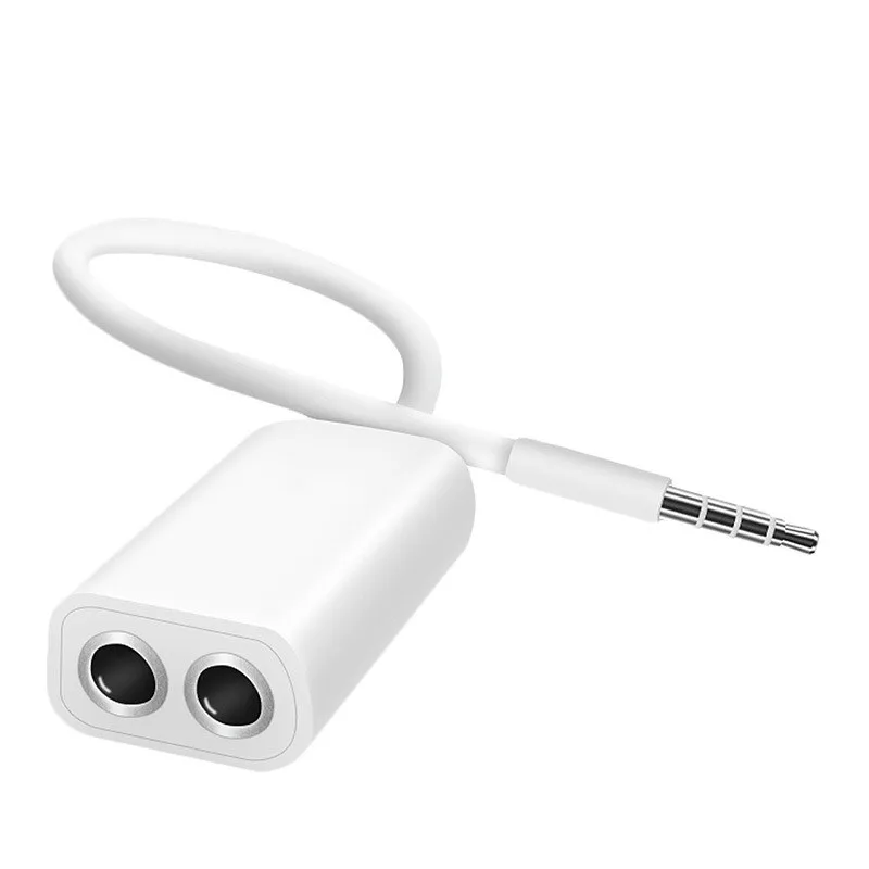 Beste 3.5 Jack Aux Audio Kabel oortelefoon Splitter Adapter 1 2 voor Apple iPhone 4 5 5 s 6 6 S plus iPad iPod laptop Mp3 speler luidspreker