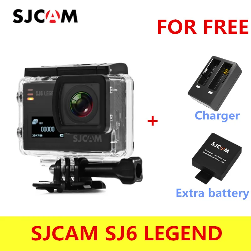 

Original SJCAM SJ6 LEGEND 4K 24fps Ultra HD Notavek 96660 Waterproof Action Camera 2.0" Touch Screen Remote Sports DV RAW Photo