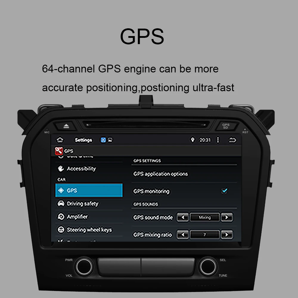 Perfect 9 Inch Android 9.0 Octa Core 4GB RAM Car Radio Stereo with Multimedia Player For Suzuki Grand Vitara 2015-2019Car GPS Navigation 6