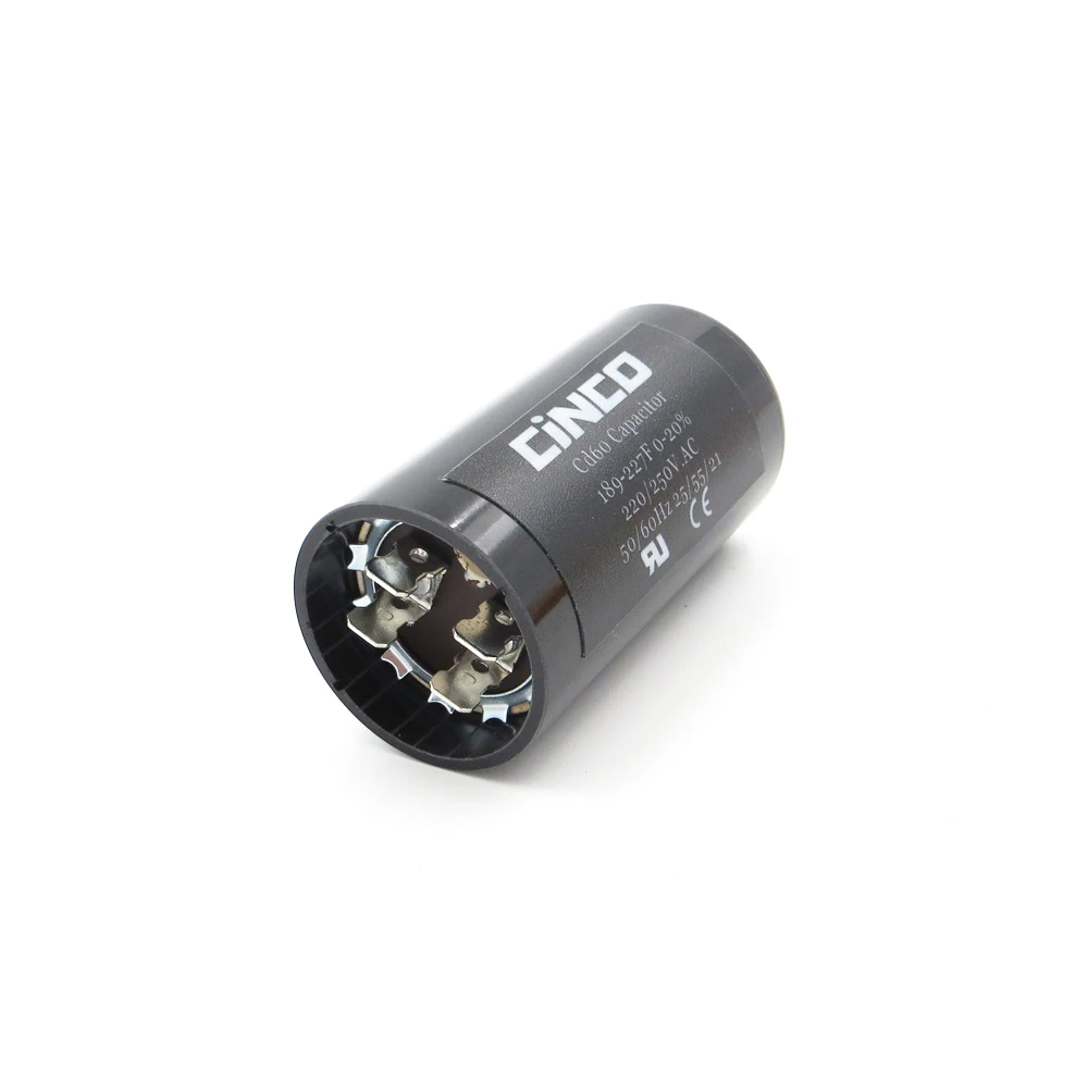 

CD60 Motor Start Capacitors RV Motor Starting 189-227MFD 220V 250V 275V 189-227 mf uf Compressor HVAC Electrolytic 220VAC 250VAC