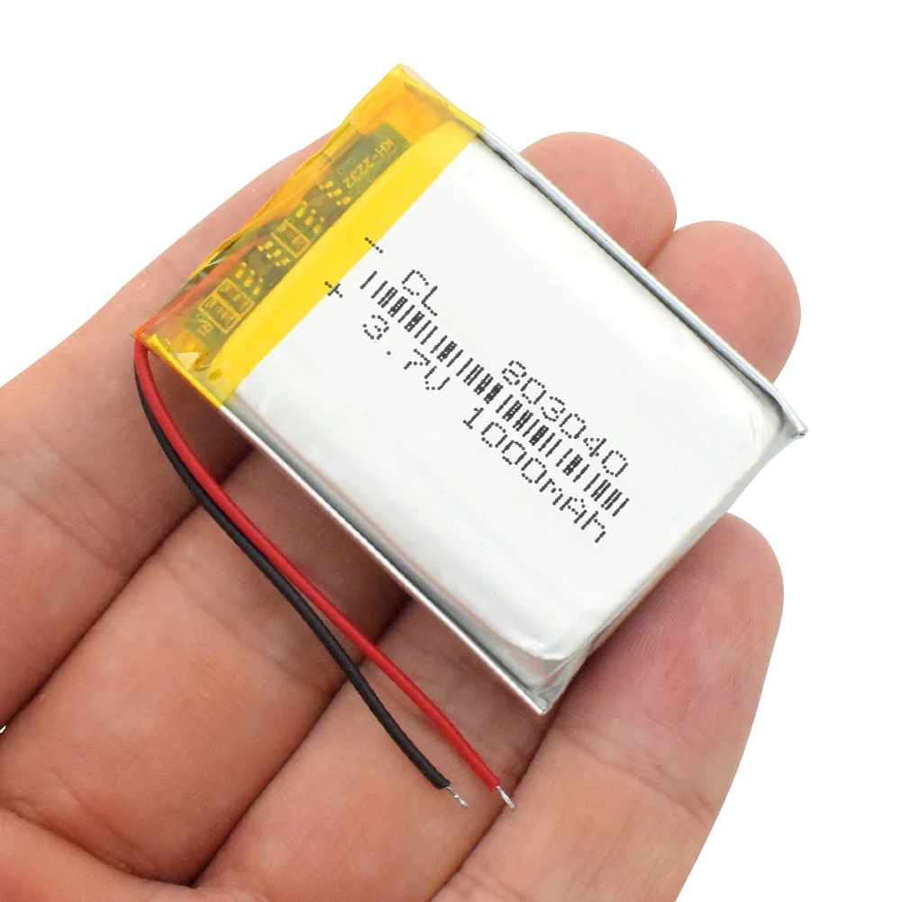 1/2/4 Pcs/lot Tablet PC 3.7V 1000mAh Lipo Lithium Polymer Battery 803040 Rechargeable Battery Pack Cells High Capacity