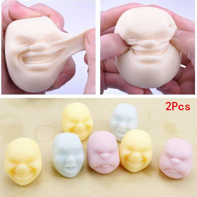 

Random Squishy Face Human Funny Ball Pressure Wreak Reduce Anti-Stress Toy