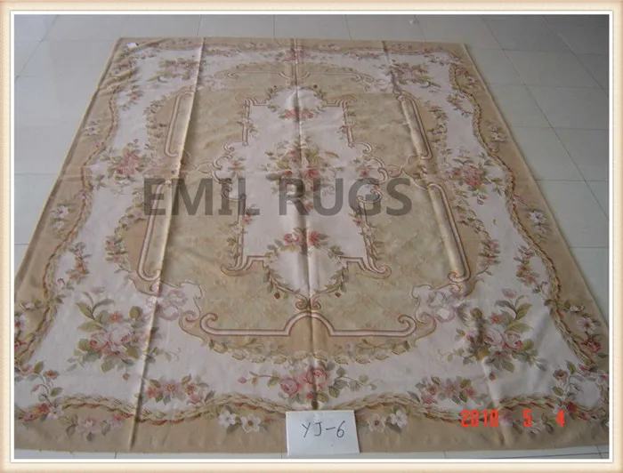 

Large Vintage Style New Listing Luxury Wool Knitting Carpets Vintage Aubusson Carpet Panel Wool