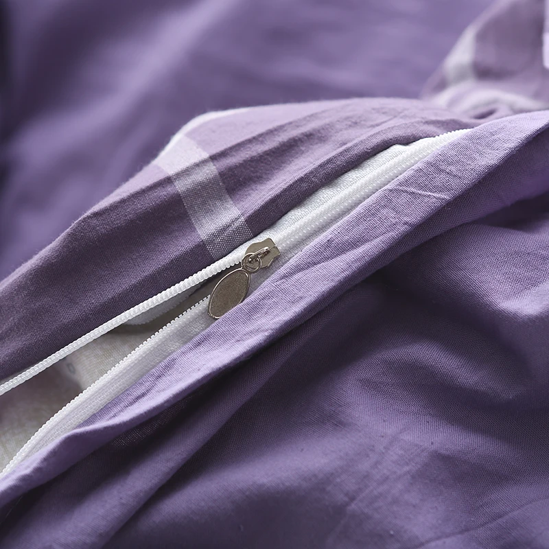 Стиранный хлопок постельных принадлежностей плед пододеяльник набор супер мягкое стеганое одеяло покрывало постельное белье королевского размера 4 шт. хит