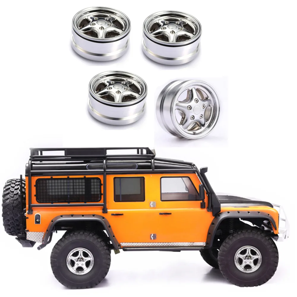 4 шт. металлическая ступица обода колеса для Traxxas TRX4 RC4WD Land Rover и других 1 9