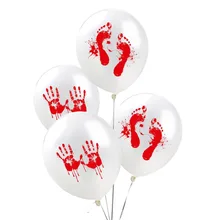 Хэллоуин крови шары 10 шт. руки ноги узор дом бар КТВ супермаркеты украшения вечерние ужас реквизит Прямая поставка