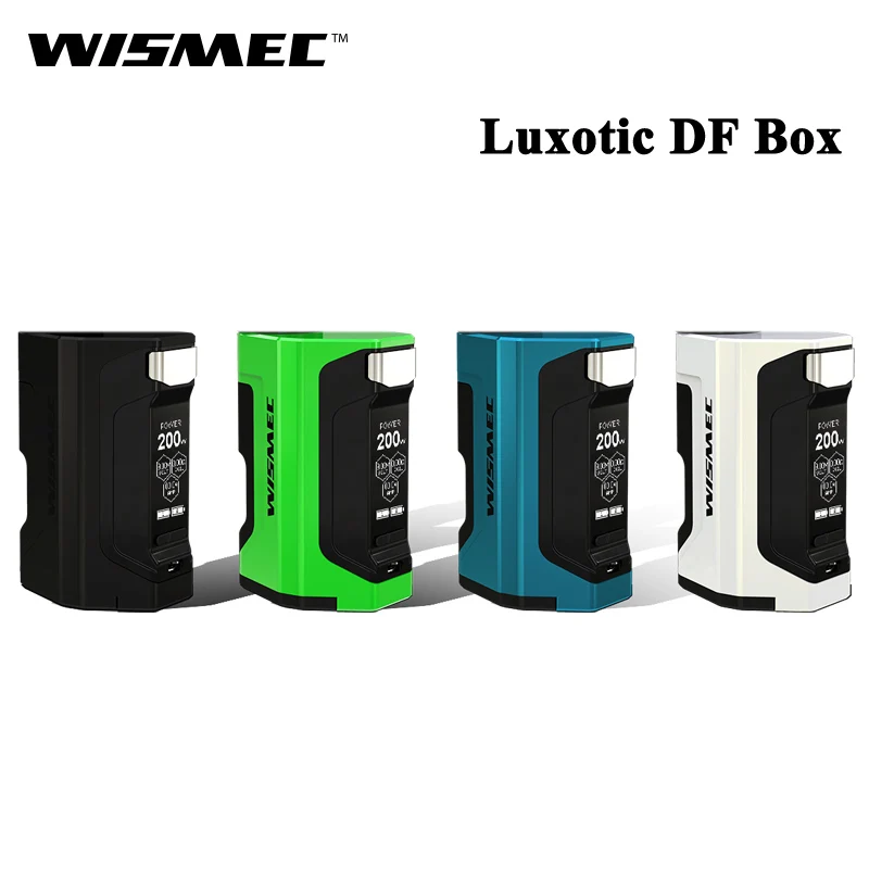 

Original WISMEC Luxotic DF Box 200W Luxotic DF MOD with 7ml Bottle Electronic Cigarette Squonker Vape Support Guillotine V2 RDA