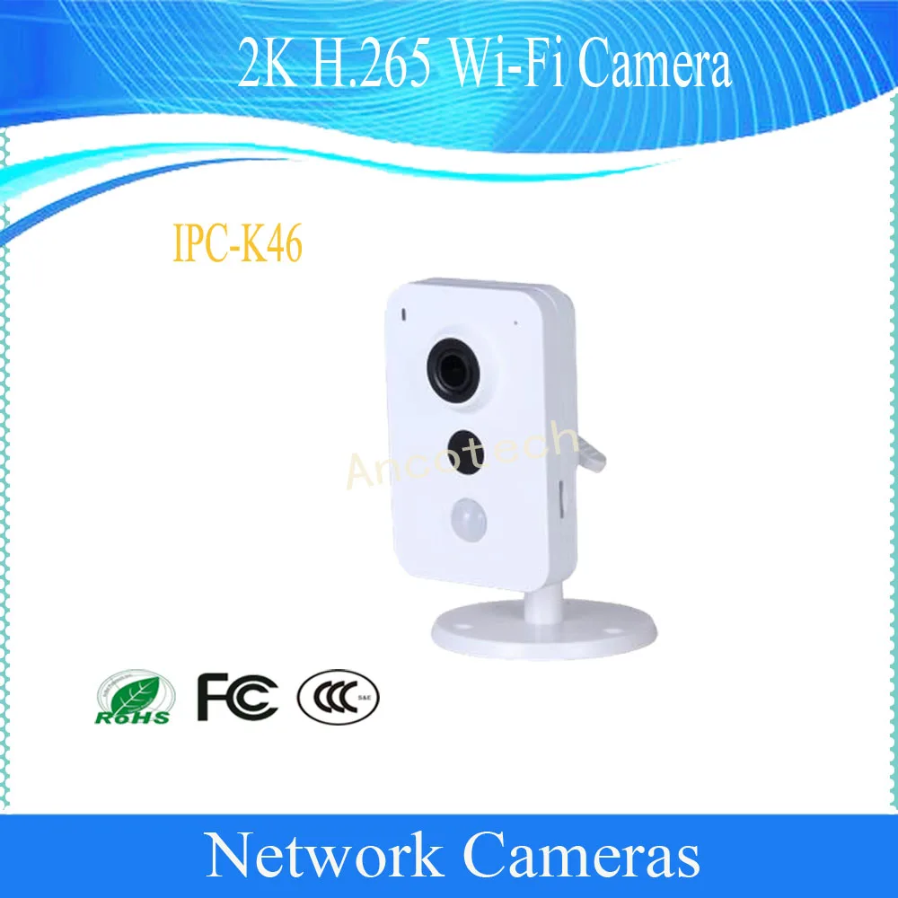 

Free Shipping DAHUA 2K H.265 WIFI Security IP Camera 4MP Day/Night Network Home Camera DH-IPC-K46
