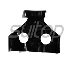 Пикантные Латекс экзотический верхняя одежда с открытой отверстия бюст для женщин Латекс жилет Suitop ST-T001M