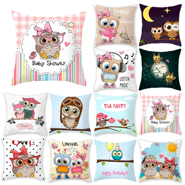 Cheap FEGNRISE Cartoon Owl Cushion Cover Bed Sofa Decorative Cushion Home Decor Pillow Case Living Room Seat Chair Cushion Pillowcase Cheap FEGNRISE Cartoon Owl Cushion Cover Bed Sofa Decorative Cushion Home Decor Pillow Case Living Room Seat Chair Cushion Pillowcase