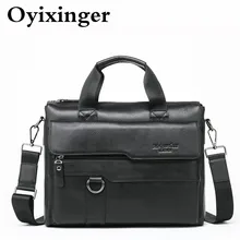 Мужской портфель-сумка на плечо из натуральной кожи, мужская сумка-тоут из воловьей кожи, Мужская офисная сумка, рабочие сумки, Bolso Bandolera Hombre