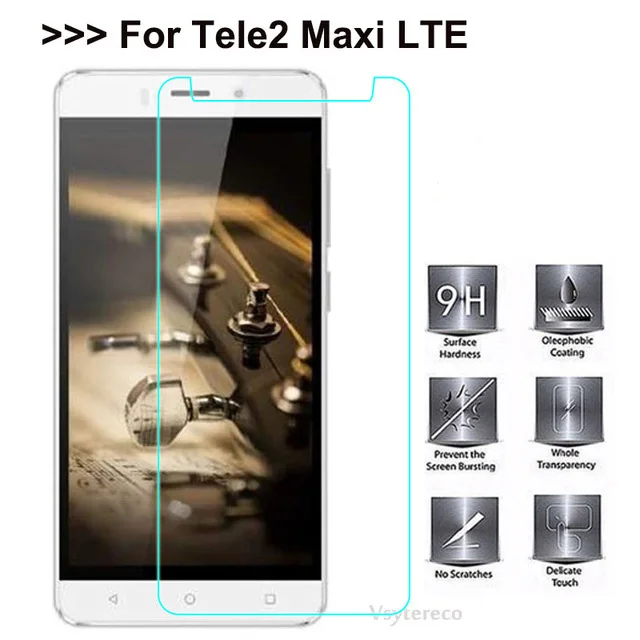 Tele2 Maxi LTE стекло закаленное стекло для Tele2 Maxi LTE экран протектор взрывозащищенное защитное стекло пленка на Tele 2 Maxi LTE