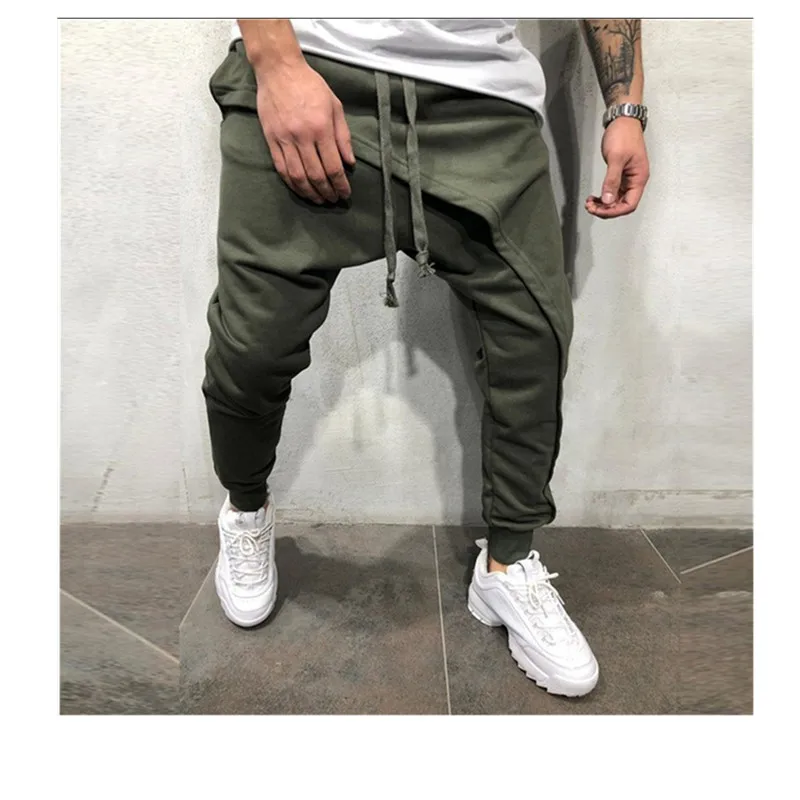 Мужские камуфляжные штаны для бега, Мужские штаны для бодибилдинга, спортзала, военные штаны, мужские осенние спортивные тонкие камуфляжные штаны - Цвет: Army green
