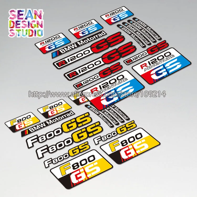 

For BMW Motorrad F700GS F800GS R1200GS ADV Moto helmet motorcycle Stickers motor bike Decals Reflective Waterproof 23