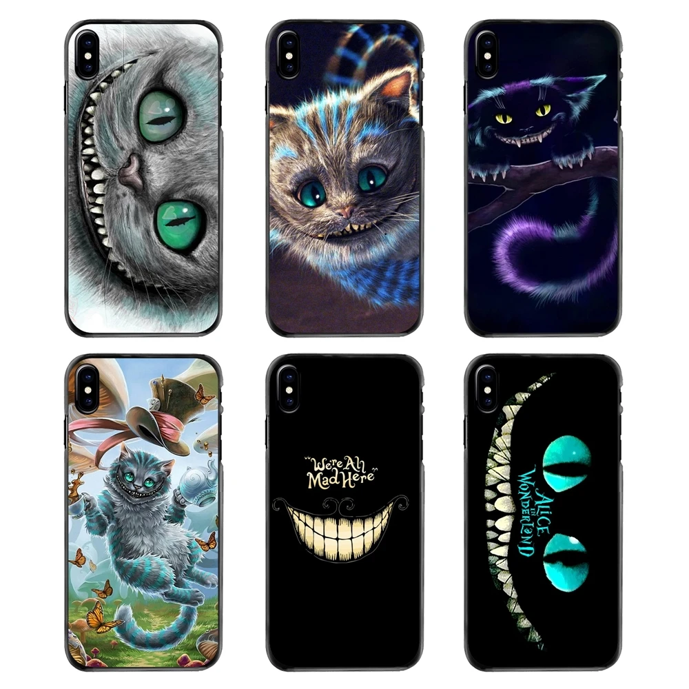 

Phone Cover Bag For iPhone 4 4S 5 5S 5C SE 6 6S 7 8 Plus X XR XS Max iPod Touch 4 5 6 Alice in Wonderland Space Cheshire Cat Art