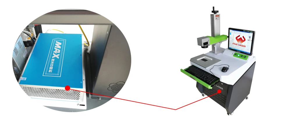 MFP-30L максимальный волоконный лазерный источник-Q-switched импульсный тип для лазерной маркировки