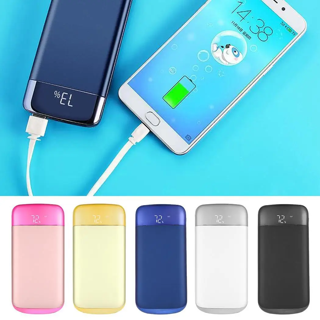 

2019 New Ultra-thin LCD Display Portable Power Bank 20000 Mah Emergency Power Charger