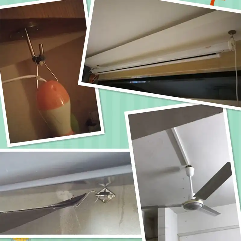 2pcs Wall Mount Ceiling Fan Hook Stainless Steel For Yoga Swings