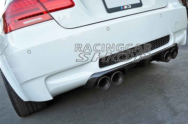 PERFORMANCE V STYLE Real Carbon Fiber REAR BUMPER DIFFUSER FOR BMW 3-Series E92 E93 Coupe M3 Bumper 2007-2012