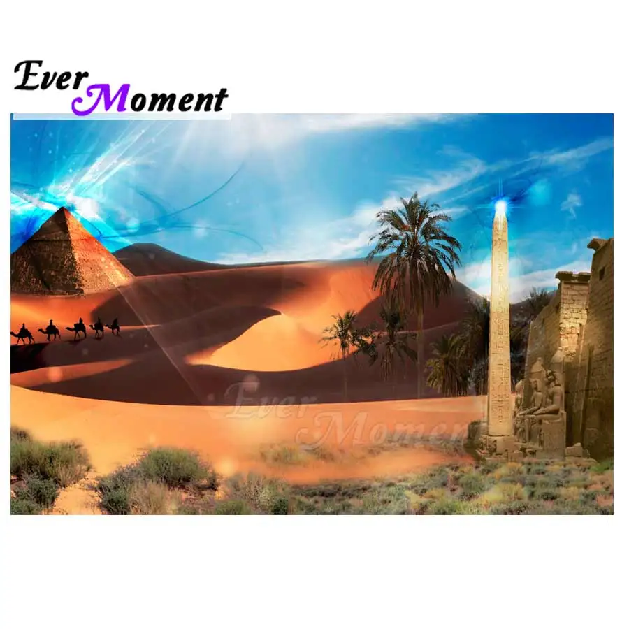 Ever Moment Diamond Painting Desert Picture Of Rhinestone Mosaic Full Squared Drill Embroidery Decoration Home 3F560 | Дом и сад