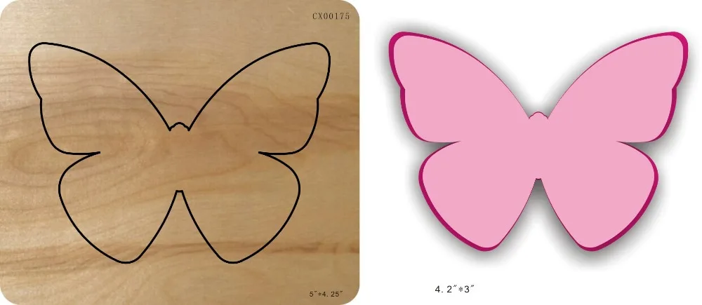 

butterfly & Wood Die New Craft compatible MY,