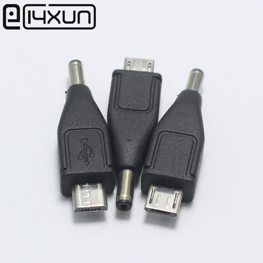 EClyxun 1 шт. Micro USB штекер к DC 3 5*1 мм питания постоянного тока штекеры зарядный разъем