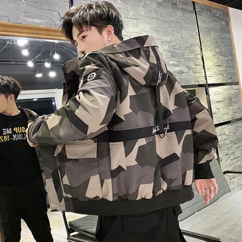 

2019 Spring And Summer New National Tide Men's Comfortable Super Fire Handsome Wild Tooling Camouflage Casual Jacket
