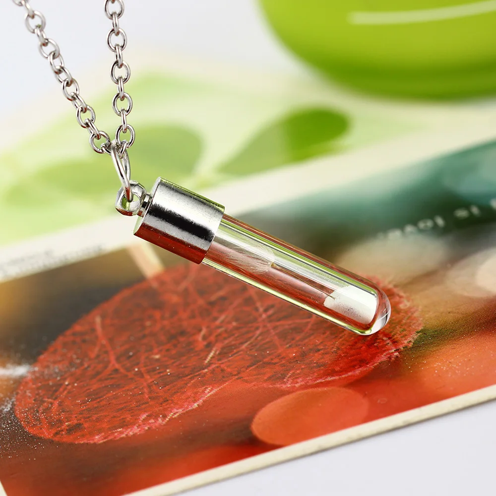 Стеклянные Подвески ожерелье светящаяся цепочка для женщин модные ожерелья