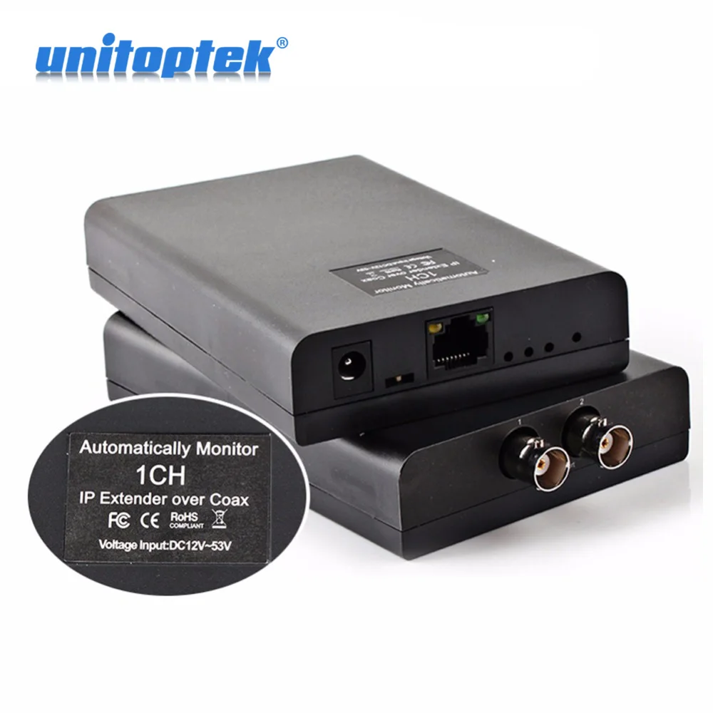 

Ethernet 1CH IP Video PoE ToCoax Media Converter Extender Long Distance Power Coax,Max Up to 2500m,With Auto-monitor,A Pair Sale