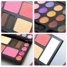 1Pcs Eyebrow Cream Powder Cake Lip Gloss Cheek Blush Eyeshadow Make Up Kit Combo K5BO