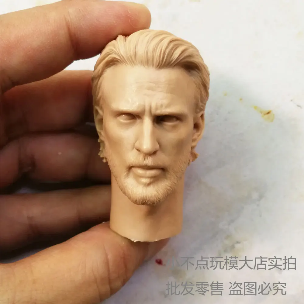 

1/6 scale Custom Blank Head Sculpt Captain America Chris Evans