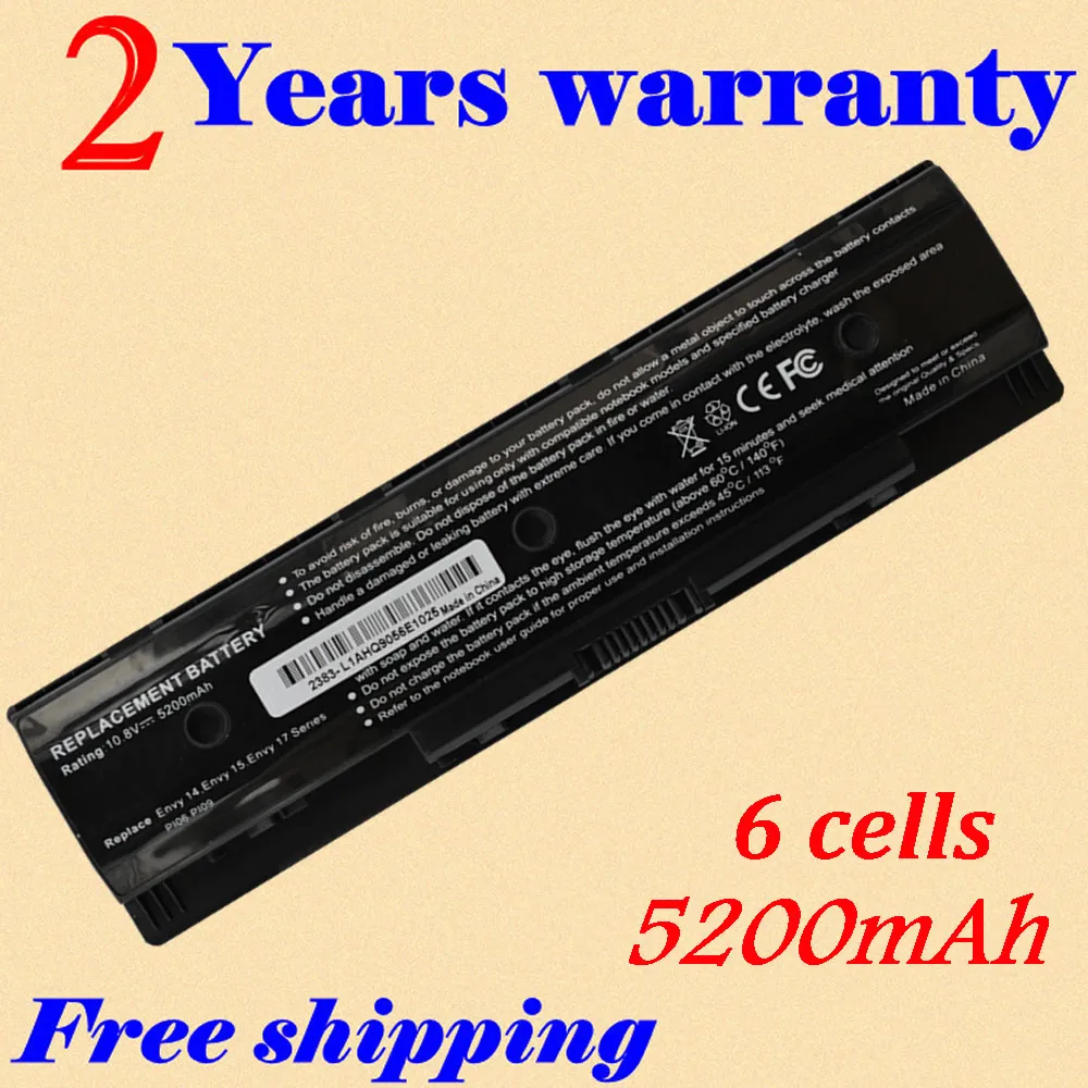 10.8V 5200MAH HSTNN-UB4N 710416-001 New Laptop Batteries For HP Pavilion14 Pavilion 15 Batteries PI06 PI09 Free shipping