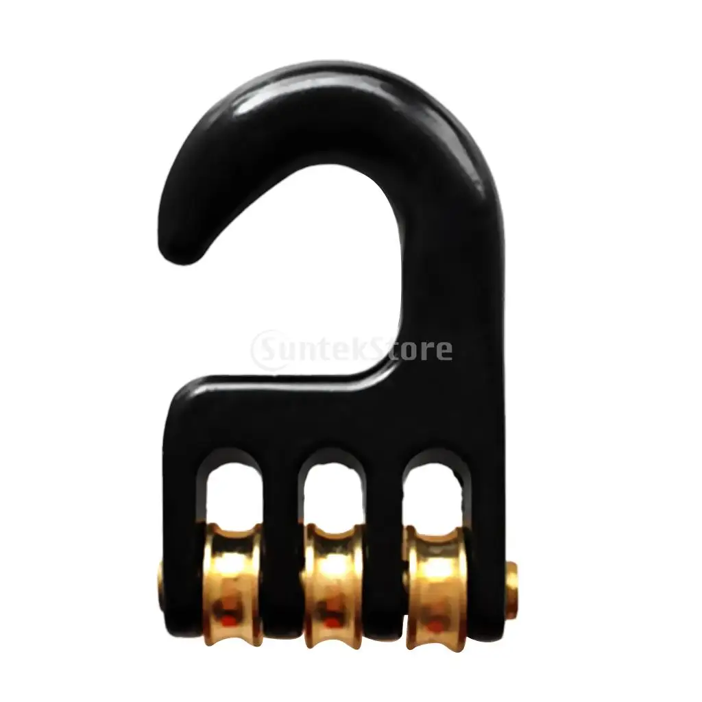 3 Wheels Windsurf Rigging Pulley Hook Aluminum Alloy 3 Wheels Windsurf Rigging Pulley Hook Aluminum Alloy