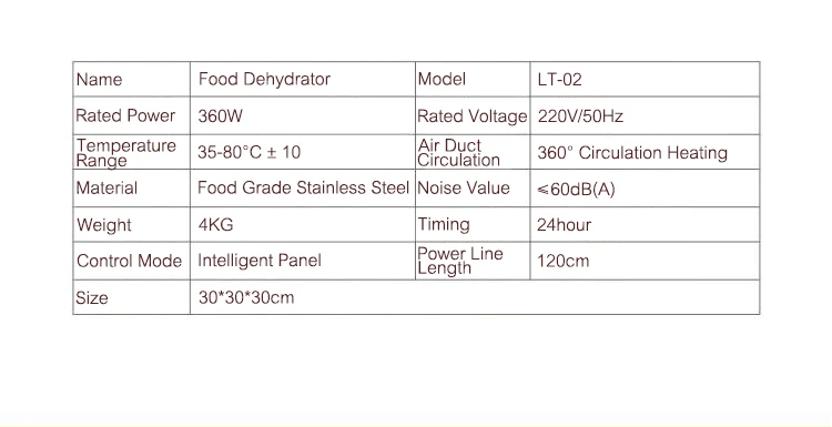 Еда осушитель овощей и фруктов/наркотиков/Pet сушилка для продуктов домашние сушеные Еда устройства LT-02