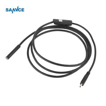 7/5mm Lens MircoUSB Android OTG USB Endoscope Camera 1M- 5M Waterproof Snake Tube Pipe Android USB Borescope  Camera