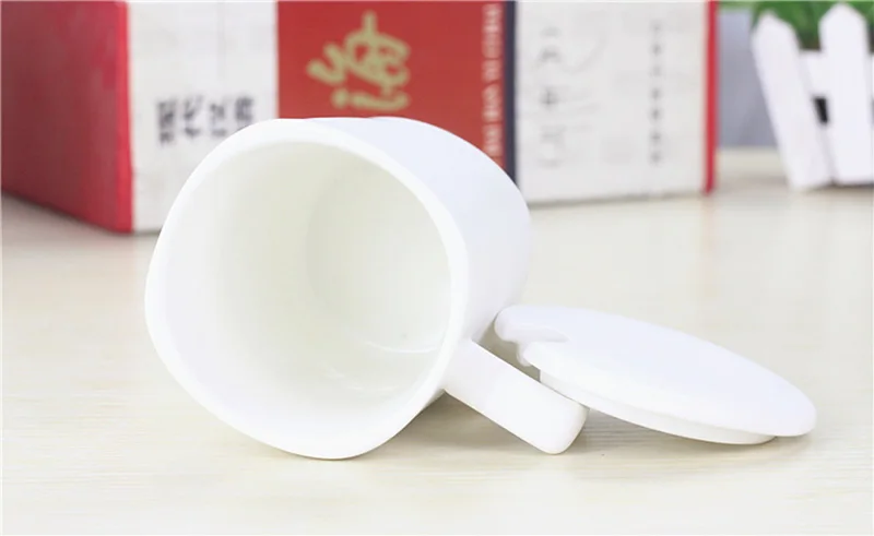 Творческий животный принт квадратный рот кофе кружка с ложкой крышкой. керамические чашки, студентка корейские кружки, домашний завтрак кофейная чашка