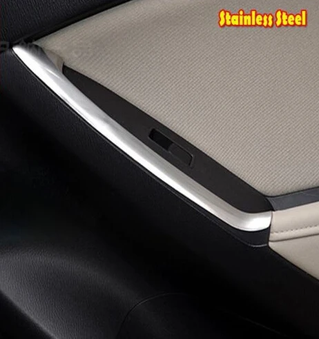 

chromed ABS Car inside Rear door handle Trim Armrest Button Cover For Mazda CX-5 CX5 2012 2013 2013 2014 2015