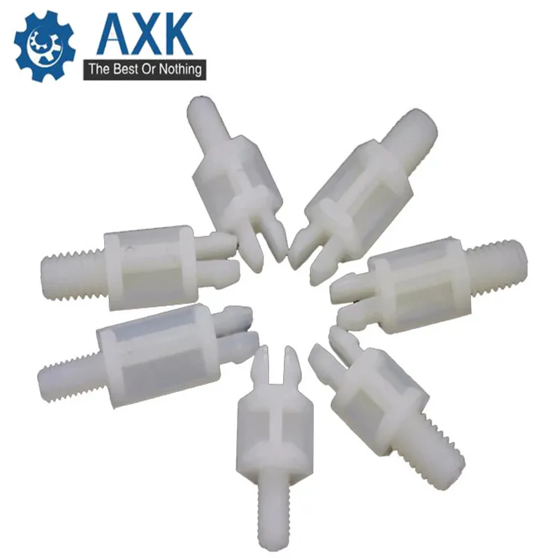 

50pcs PCB Reverse Locking Circuit Board Support Fixed Nylon Standoff Spacer Pillar Screw for Hole 3.0mm and 4.0mm