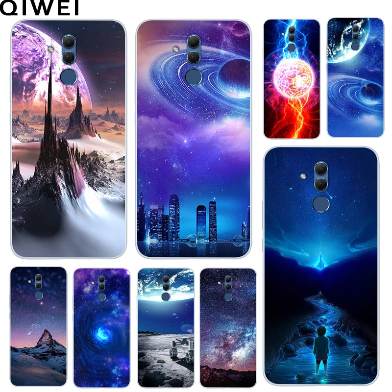 

For Huawei Mate 20 Lite Case 6.3'' Fashion Space Silicon Soft TPU Back Cover For Huawei Mate20 Lite Full Protective Phone Cases