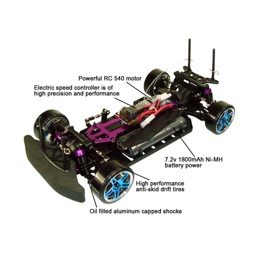 HSP 94123 1/10 4WD 2,4G 540 бесщеточный мотор 7,2 V 1800 Mah батарея летающая рыба на дороге дрейфующий RC автомобиль с 12307 корпусом RTR подарок