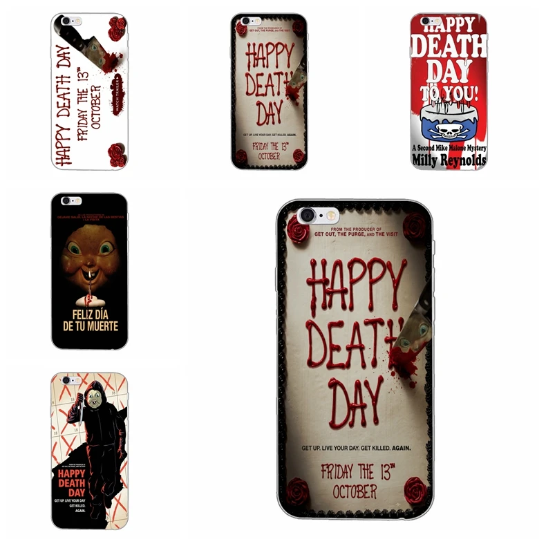 

horror Happy Death Day Flexible slim Soft phone case For iPhone 4 4s 5 5s 5c SE 6 6s plus 7 7plus 8 8plus X