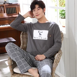 Hot Sale WAVMIT 2018 Men Pajamas Long Sleeve Spring Autumn Winter Male Pajama Set Men Pure Cotton Pajamas for Men Set Sleepwear Hot Sale WAVMIT 2018 Men Pajamas Long Sleeve Spring Autumn Winter Male Pajama Set Men Pure Cotton Pajamas for Men Set Sleepwear