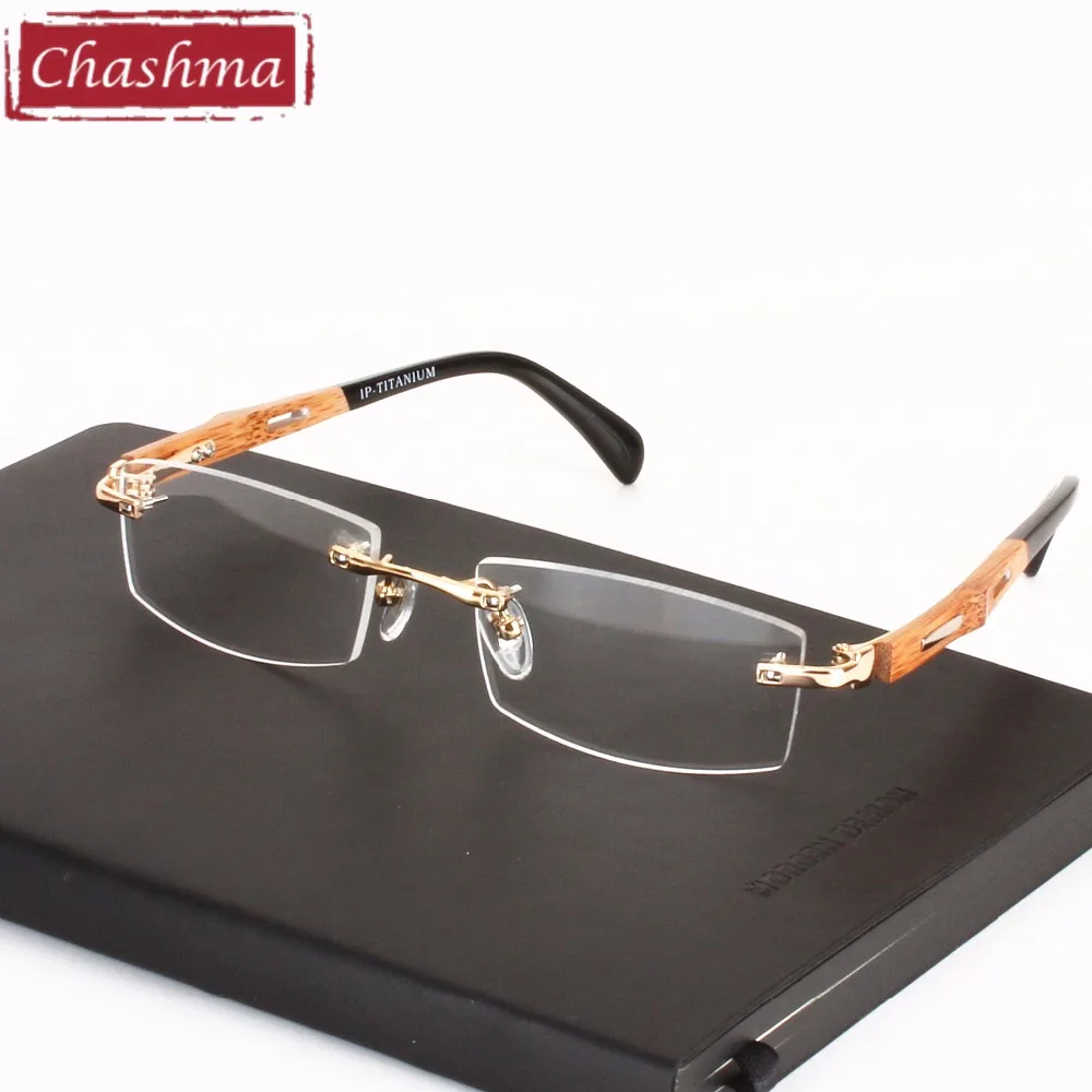 Брендовые здоровые очки Chashma трендовые с оптической оправой из чистого титана
