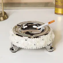 Творческая личность роскошные керамические сигар пепельница инкрустированный diamond