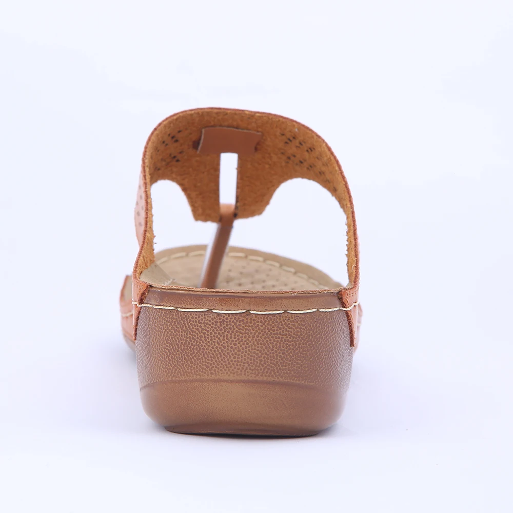 HEYIYI Women Shoes Casual Slippers Wedges Platform Shoes Flip Flop Cork Sole Gladiator 2018 Summer Comfortable Flat Slide Women's Shoes