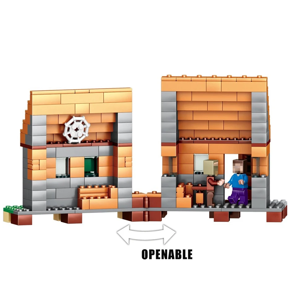 MIKU 1106 шт My World Minecrafted строительный блок мой деревенский кирпич совместимый лего