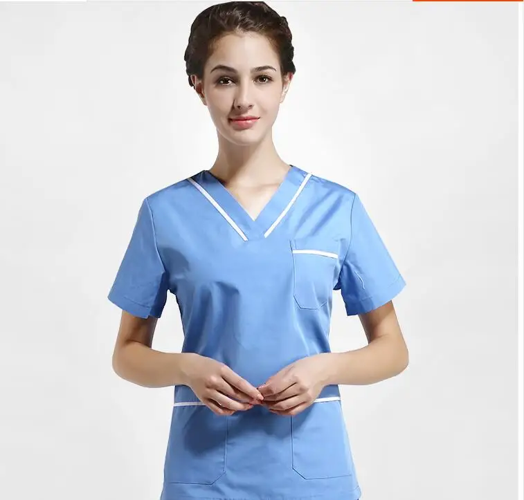 Комплекты медицинской униформы женский салон красоты Спецодежда спа массаж топ+ брюки комплект из 2 предметов одежда для медсестер униформа для доктора