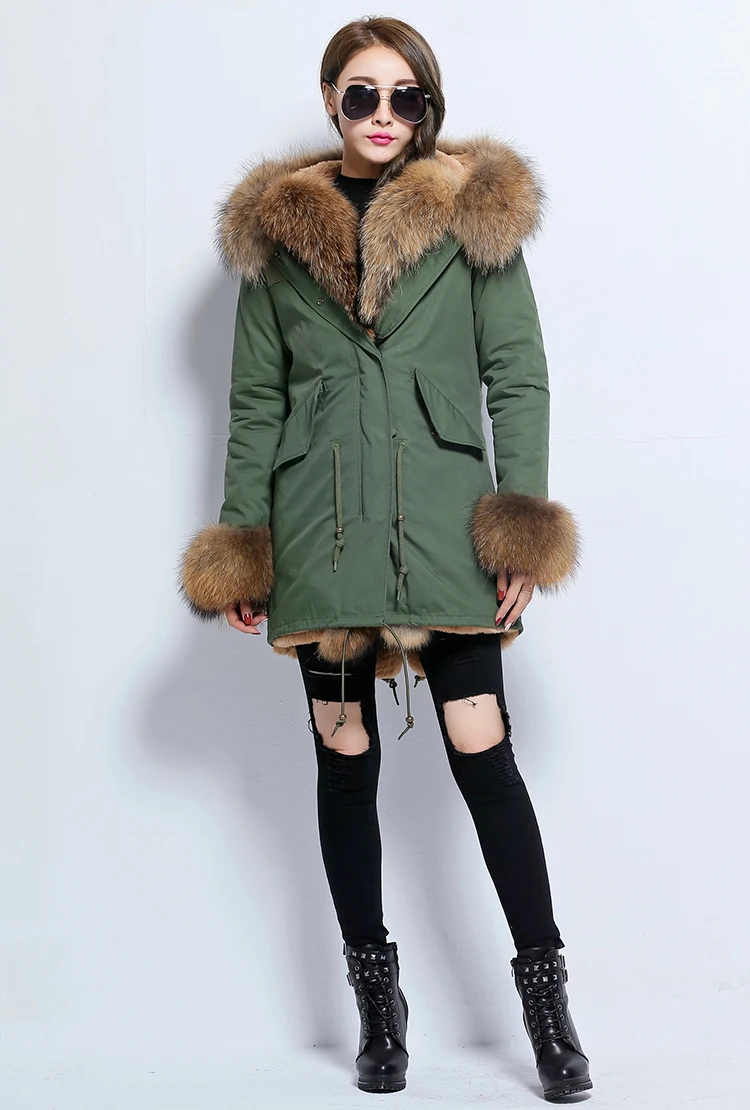 Парки женские с натуральным мехом Парки женские с натуральным мехом