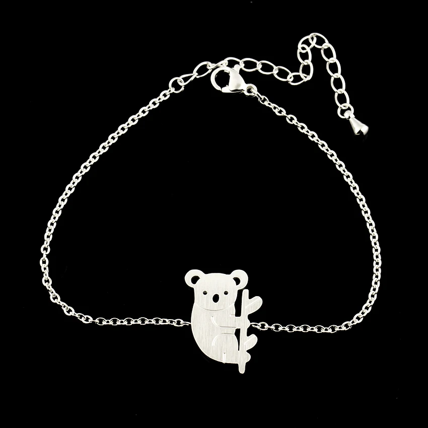 GORGEOUS TALE Summer Style Beach Silver Color Bear Bracelets Foot Jewelry Ankle Leg Chain Foot Anklet Gold Bracelet Femme BFF